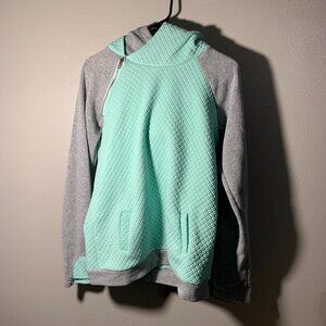 Mint & Gray hoodie - faux pocket